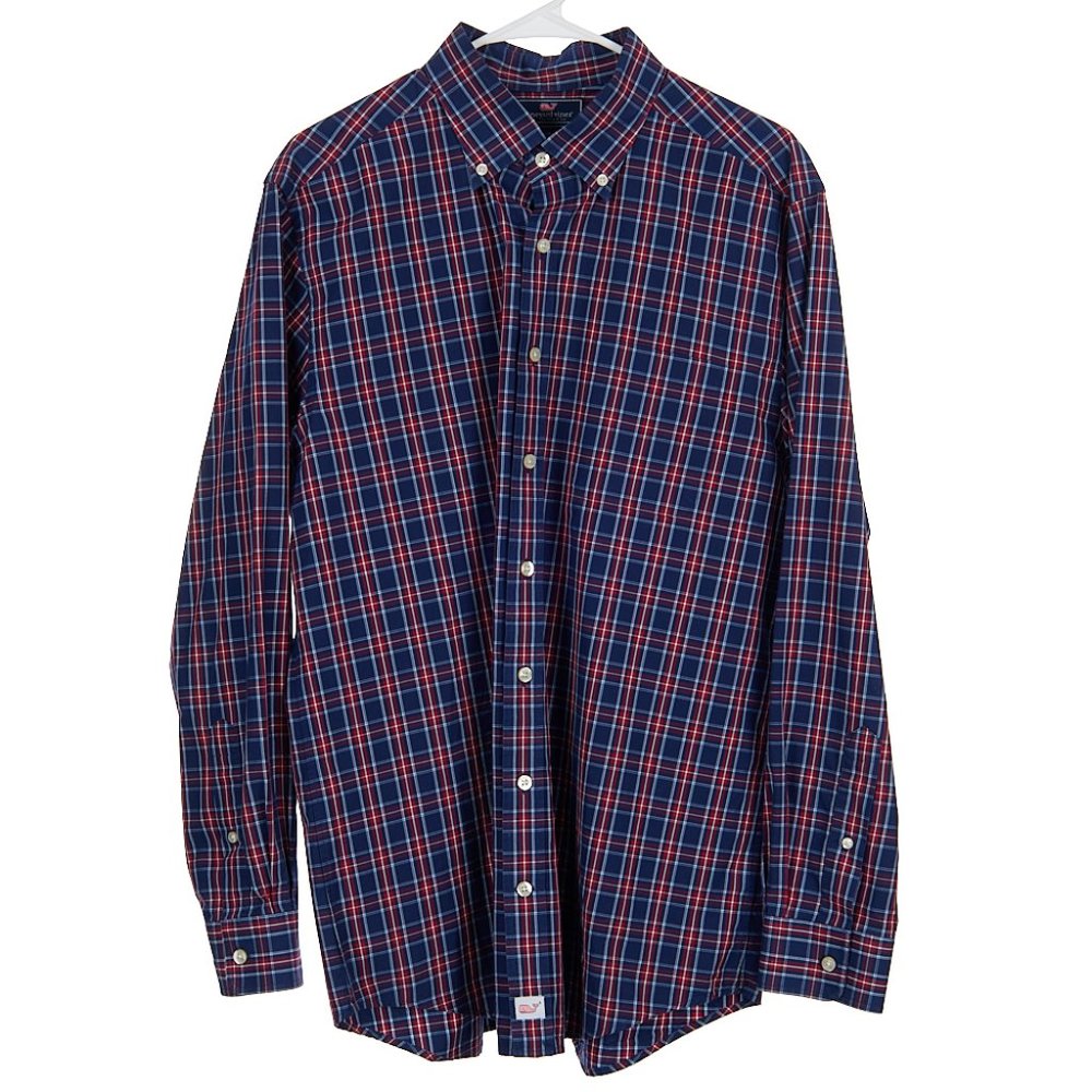 Vineyard Vines Shep & Ian Cotton Slim Fit Murray Shirt Men's Size Large